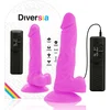 Image de DIVERSIA | Diversia Flexible Vibrating Dildo 18 Cm - Purple