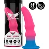 Image de Mythology Kuno Utopia - Dildo - Vibrerend - Fantasy - 13.5 X 3.5cm - Roze/blauw