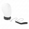 Image de PVC Leren Halsband met Riem en Rhinestone Klinknagels