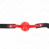 Image de Kink - Red Hollow Hard Ball 4 Cm Gag Black Strap 60 X 2 Cm Adjustable 37-52 Cm