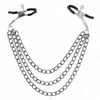 Image de KINK - TEPELKLEMMEN MET 3 KETTINGEN ZWART 20/23/28 CM | TEPELKLEM | BONDAGE | BDSM | EXTREME BDSM | SEKSSPEELTJES | SEX TOYS
