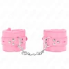 Image de Kink - Fur Lined Wrist Restraints With Square Holes Pink And Pink Belt Adjustable 17-29 Cm X 6 Cm