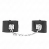 Image de Kink - Fixed Wrist Restraints With Chain 30 Cm And Padlock Closure Black Adjustable 16-23 Cm X 5.5 Cm