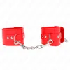 Image de Kink - Wrist Restraints With Padlock Closure Red Adjustable 16-23 Cm X 5.5 Cm