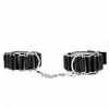 Image de Kink - Hinge-Like Thin Wrist Restraints Black Adjustrable 16-22 Cm X 3.5 Cm