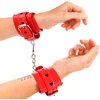 Image de Kink - Red Wrist Restraints With Black Heart Inlay Adjustable 21-28 Cm X 5.5 Cm