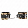 Image de Kink - Leopard Real Leather Wrist Restraint Adjustable 18-29 Cm X 5.5 Cm