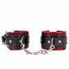 Image de Kink - Fur Lined Wrist Restraints Red / Black Adjustable 17-29 Cm X 6 Cm
