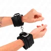 Image de Kink - Rhinestone Buckle Wrist Restraints Black Adjustable 25-32 Cm X 5.5 Cm