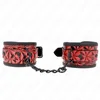 Image de Kink - Diamond Pattern Wrist Restraints Dark Red Adjustable 17-26 Cm X 5.5 Cm