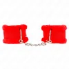 Image de Kink - Furry Lined Wrist Restraints Red Adjustable 17-31 Cm X 7 Cm