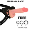 Image de Spitfire Realistische Liquid Silicone Dildo met Harness