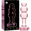 Image de NEBULA SERIES BY IBIZA  - MODEL 1 ANAL PLUG BOROSILICATE GLASS 10.7 X 3 CM PINK