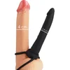 Image de MYTHOLOGY - COBI ONYX ANAL DILDO WITH COCK AND TESTICLE RING 13 SILICONE CM