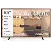 Image de CREATE - QLED 4K 55" Smart TV met antireflectiescherm en kunstgalerij, Donker hout- TV ART MATTE