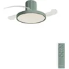 Image de CREATE - Stille plafondventilator 40W Ø114 cm intrekbare bladen met licht - Sage - WIND CLEAR SCULPT