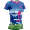 Image de Otso Made To Trail T-shirt Met Korte Mouwen Blauw S Vrouw