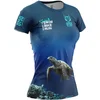 Image de Otso Kona Turtles T-shirt Met Korte Mouwen Blauw XS
