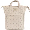 Image de Walking Mum - Waterdichte katoenen luierrugzak voor baby - Roze 36 x 26 cm