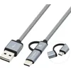 Image de USB Cable to Micro USB and USB C CoolBox COO-CAB-U2MC