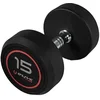 Image de Olive Rubber Pro-style 15kg Dumbbell Zilver 15 kg