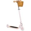 Image de Banwood Maxi Scooter- Kinderstep met mandje - Vintage step - 6+ jaar - Pink - Licht roze