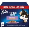 Image de Felix Elke Dag Feest Mix Selectie in Gelei - Kattenvoer Natvoer - Kabeljauw Tonijn Rund & Kip - 80 x 85 g