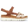 Image de Pikolinos Palma bruin lederen sandalen -Gewicht wig 4,5cm