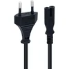 Image de c7 kabel - 1,5 m zwarte stroomkabel - C7-draad Euro-stekker - C7 2-pins stroomkabel - stroomkabel 2 aderig - geschikt voor PS5 / PS4 / PS3 / Xbox Series X/S - zwart