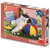 Image de Dino legpuzzel kitten nap - 100 XXL stukjes dierenpuzzel.