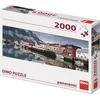 Image de Dino legpuzzel vissersdorp panorama 2000 stukjes volwassenen puzzel.