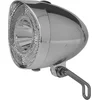 Image de Union Retro LED Koplamp - fiets batterij - chroom/zilver - klassieke stadsfietsen
