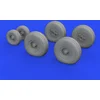 Image de Eduard Modelbouwpakket - 672263 C-130 wheels for Resin onderdeel - 1:72 - Modelbouw