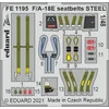 Image de Eduard Modelbouwdecoratie - FE1195 Seatbelts Steel for F/A-18E - MENG Photo-etch