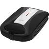 Image de ECG S 4232 Black Tost ijzer XXL voor 8 driehoekige sandwiches tegelijk   Tosti apparaat met anti aanbaklaag - 1200 watt - Zwart