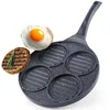 Image de Grillpan met 4 gaten voor burgers en eieren - Granit coating