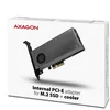 Image de AXAGON PCEM2-DC - PCIe 3.0 Adapter - 2x M.2 SSD (NVMe + SATA) - Actieve Koeling - Low Profile Inclusief
