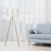Image de Asir - Vloerlamp - Beige, antiek - 70% MDF / 30% PVC-stof - 20 x 120 x 6 cm