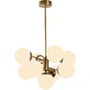 Image de Verlichting - Kroonluchter Vintage Lyna - Wit Metaal - Afmetingen 70x70x80cm