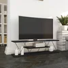 Image de TV Meubel - Antraciet & Grijs - 120x33x30cm - Melamine - Stijlvol en Functioneel Design