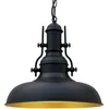 Image de Bamyum Nota Hanglamp Zwart Van Metaal1xE27 Fitting Voor Woonkamer Decoratie Moderne Hanglamp Voor Heuken en Eettafel Lampen Industriële Decoratie Retro Lamp Plafondlamp Hanglamp Ø 30 cm