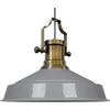 Image de Bamyum Asletl-SE Hanglamp Industrieel van Metaal Ø40 cm, Hanglamp E27, Vintage Grijs Lamppendel