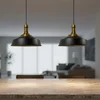 Image de Bamyum Asletl hanglamp, industriële Modern stijl, Ø41 cm, zwart metalen lamp
