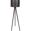 Image de Verlichting - Vloerlamp Louisa - Zwart Walnoot MDF - Afmetingen 38x38x145cm