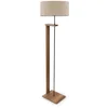 Image de Asir - Houten Vloerlamp - Beige - 38 x 21 x 110 cm