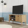 Image de Asir TV-kast - televisiemeubel - eikenhout - 90 x 44,6 x 29,5 cm