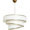Image de Verlichting - Kroonluchter Lusia - Goud Metaal 40x30x20-72cm (diameter kappen en tot 72 cm hanghoogte) - Elegante Stijlvolle Verlichting