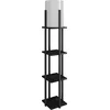 Image de Asir - Vloerlamp - Zwart - 135 x 21 x 21 cm