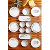 Image de Asir 14-delige ontbijtset   wit & paars   25 x 11 x 3,5 cm