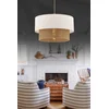 Image de Asir - Kroonluchter - Beige, wit - METALEN BEHUIZING - 30 x 30 x 20 cm